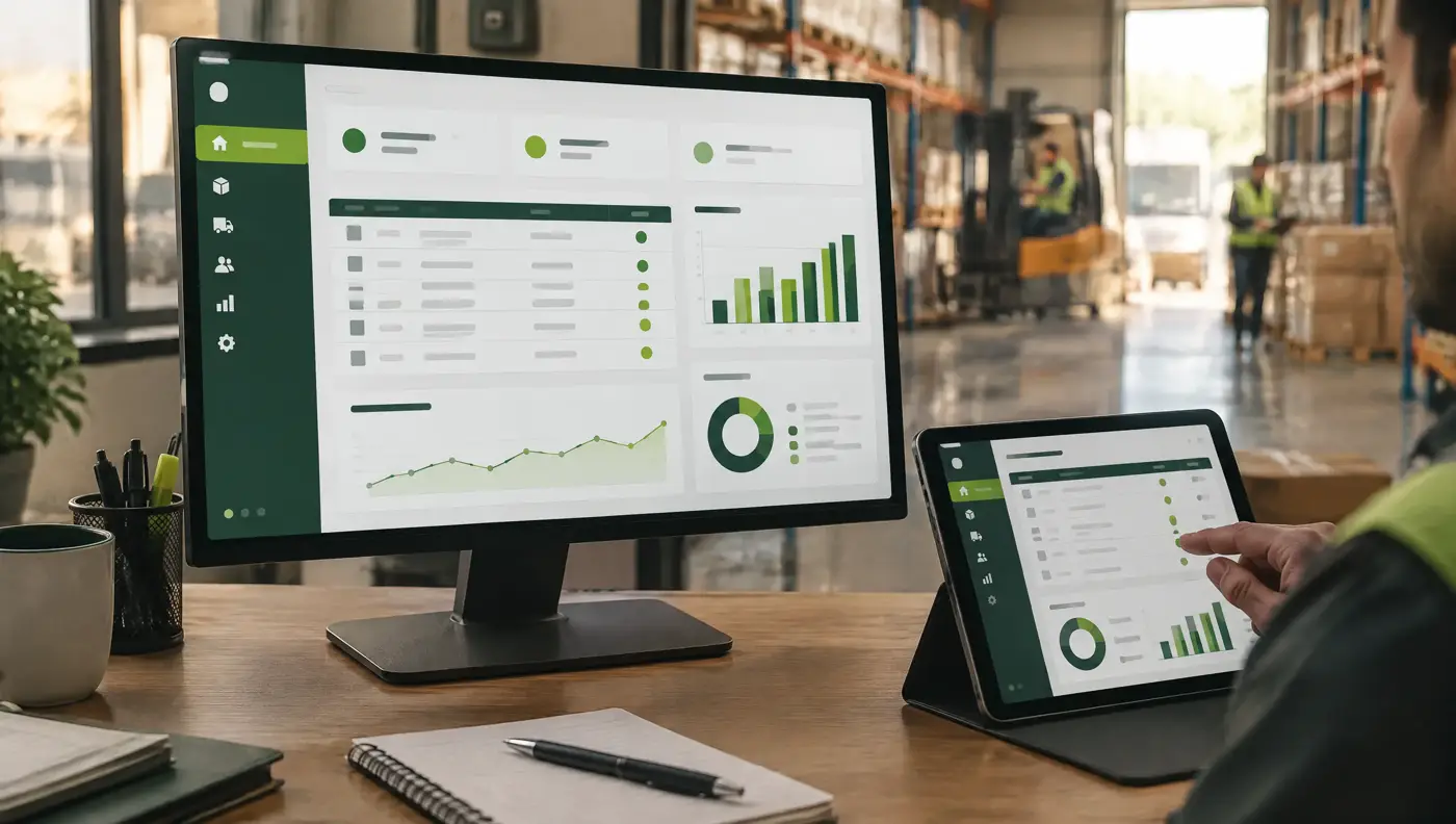 Sistema a medida en pantalla: tablas, gráficas y estados